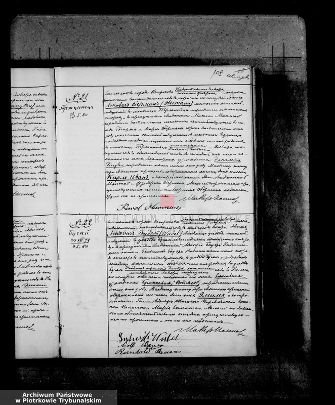 Obraz z zespołu "Akta stanu cywilnego Parafii Ewangelicko - Augsburskiej w Piotrkowie"