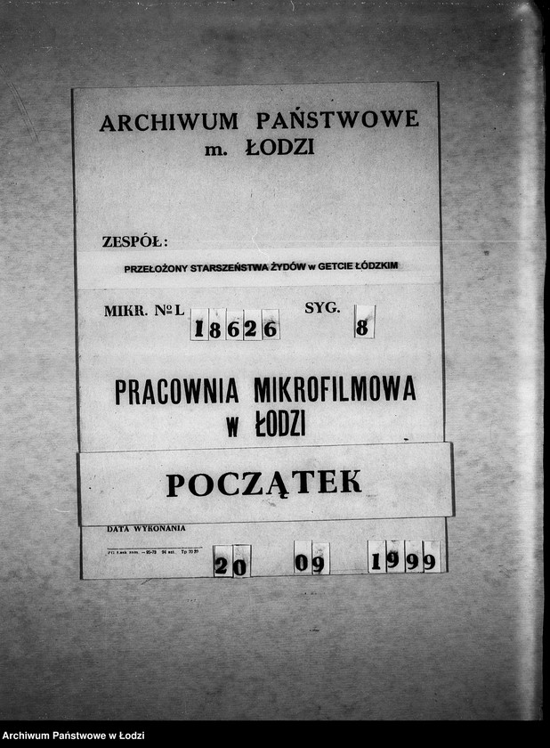 Obraz 1 z jednostki "[Instytucje wcielone do Gminy Żydowskiej]"