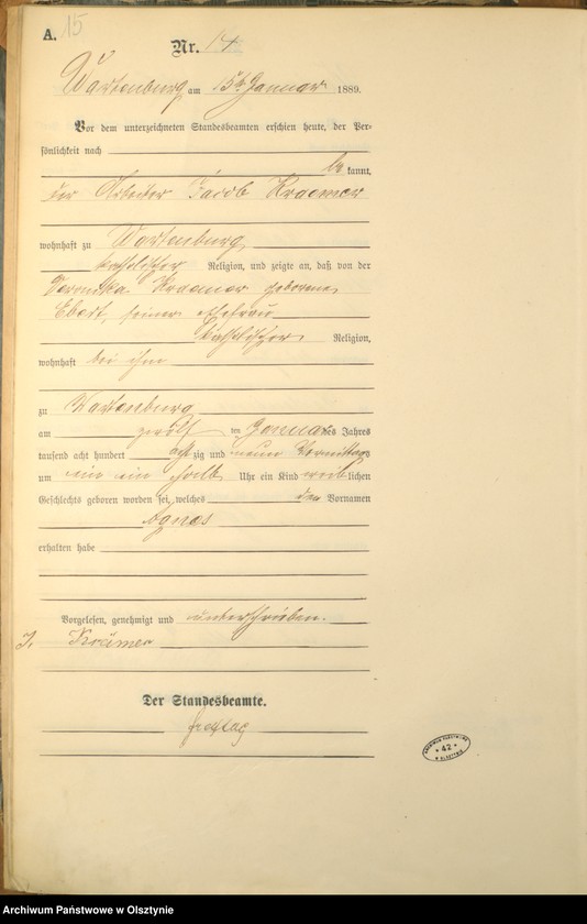 image.from.unit.number "Geburts-Haupt-Register Nr 1 - 239"