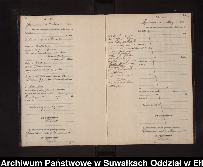 image.from.unit.number "Sterbe-Neben-Register des Preussischen Standes-Amtes Stasswinnen Kreis Lötzen"