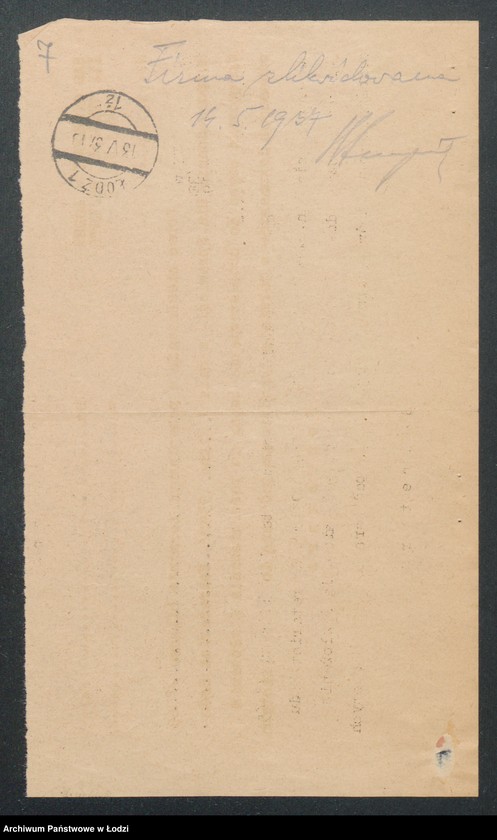 Obraz 9 z jednostki "Bracia N.Ch. I J.Teich- handel przędzą"