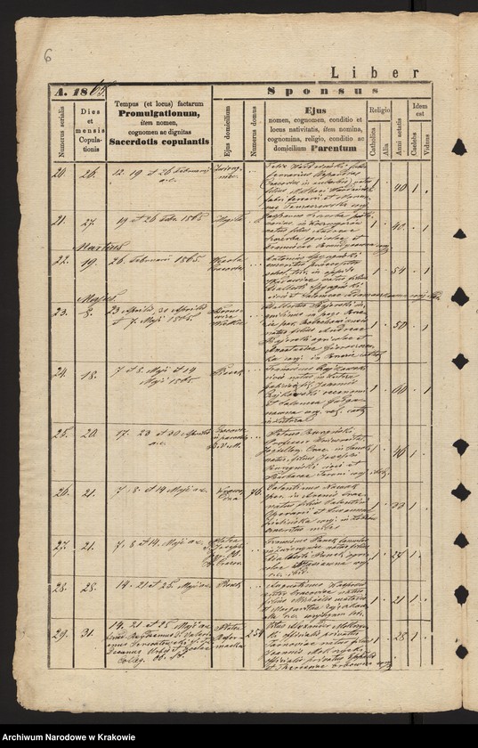 Obraz 9 z jednostki "[Księga małżeństw]"