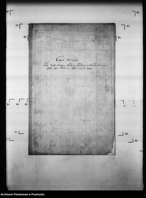 Obraz 5 z jednostki "[Kopie ksiąg metrykalnych parafii Berest z filią Polany (dekanat Grybów)]"