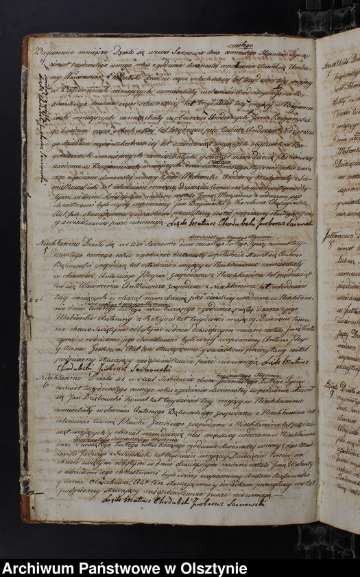 image.from.unit.number "Duplikat Urodzonych Zaslubionych Zmarłych w parafii Sarnowskiey z roku 1838"