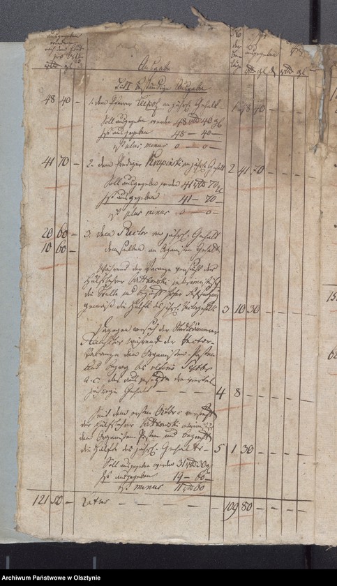 image.from.unit.number "Passenheimsche Stadt Kirchen Rechnung über Einnahme und Ausgabe"