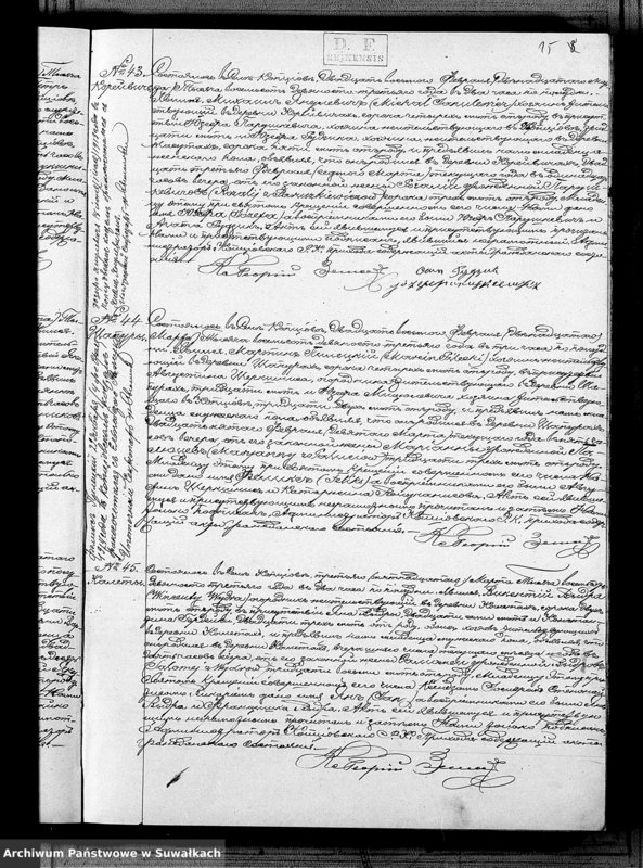 Obraz 17 z jednostki "Duplikat Rodivšichsja Brakosočetavšichsja i Umieršich Kopciovskago Rimsko-Katoličeskago Prichoda na 1893 god"