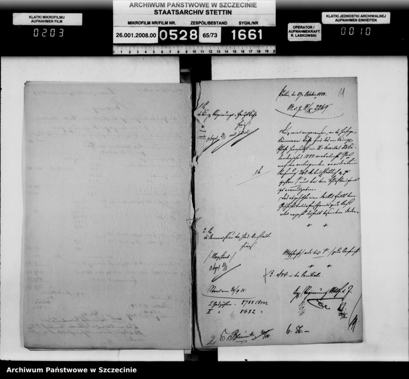 Obraz 10 z jednostki "Einrichtung der Gasbeleuchtung im Schloss, vol. II"