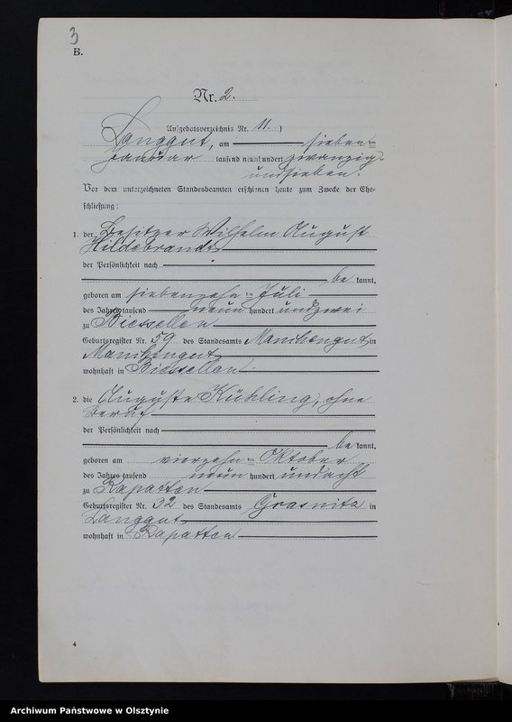 image.from.unit.number "Heirats-Neben-Register Nr 1 - 21"
