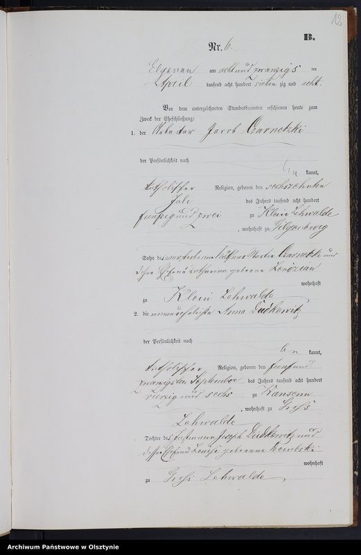 image.from.unit.number "Heiraths-Neben-Register Nr 1 - 20"