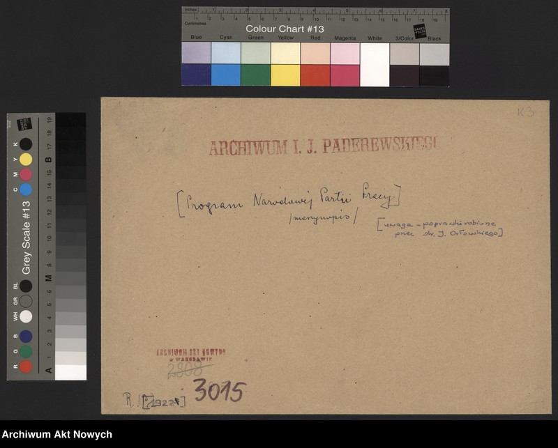image.from.unit.number "Narodowa Partia Pracy. Program (maszynopis - poprawki ręką dr J. Orłowskiego)"