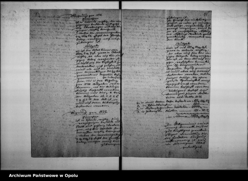 Obraz 12 z jednostki "Acta von Abnahme und Revision der jährlichen Rechnungen von der Schul-Stiftungs-Fundation des verstorbenen Schulraths und hiesigen Stadt-Pfarrers Franz Paul Vol. I de anno 1818"