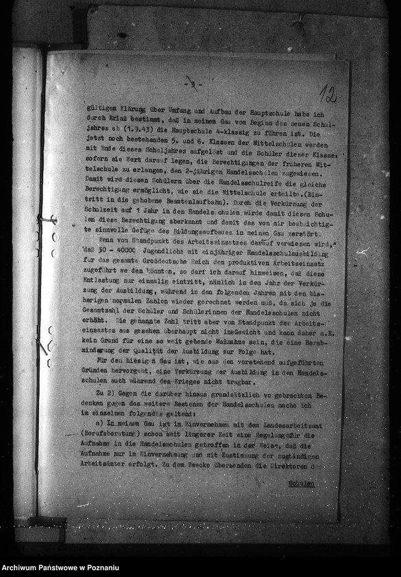 Obraz 16 z jednostki "Vereinfachungen der Verwaltung und auf dem Gebiete des Handelsschulwesens"