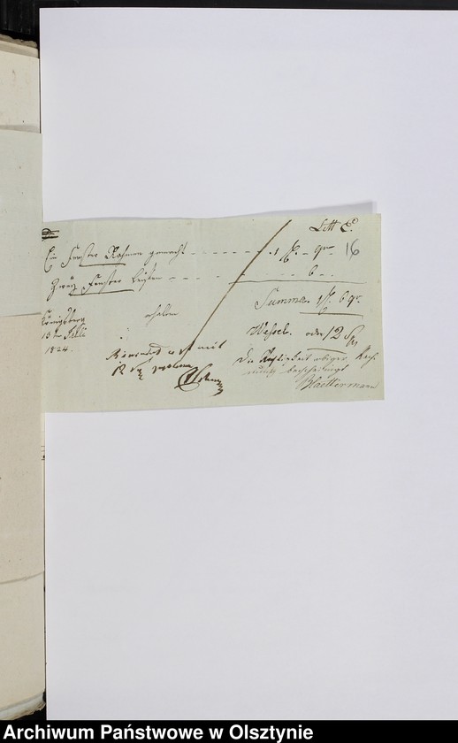 image.from.unit.number "Beläge zur Rechnung über Einnahme und Ausgabe der Litthauischen Elementar Schule auf dem Sackheim zu Königsberg"