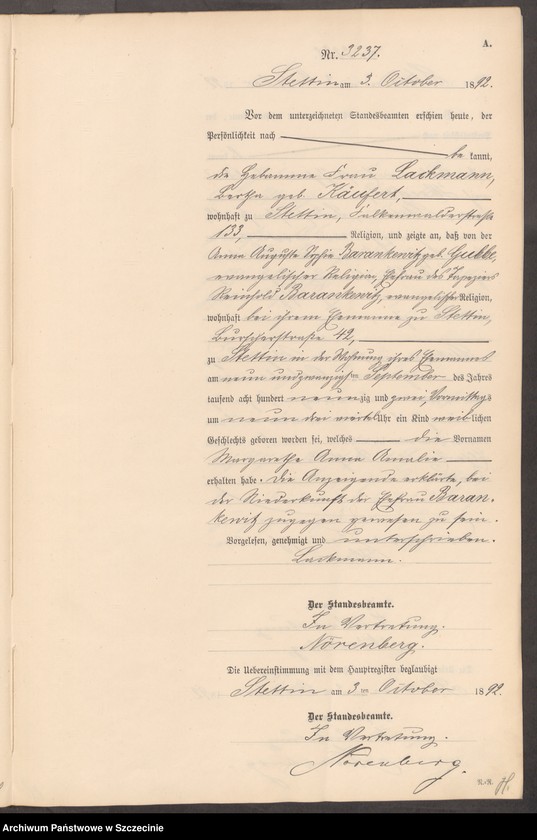 Obraz 16 z jednostki "Geburts-Register (Neben-Register) Band VIII"