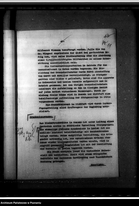 Obraz 15 z jednostki "Lageberichte der Regierungspräsidenten, Gesundheitswesen und Volkspflege"