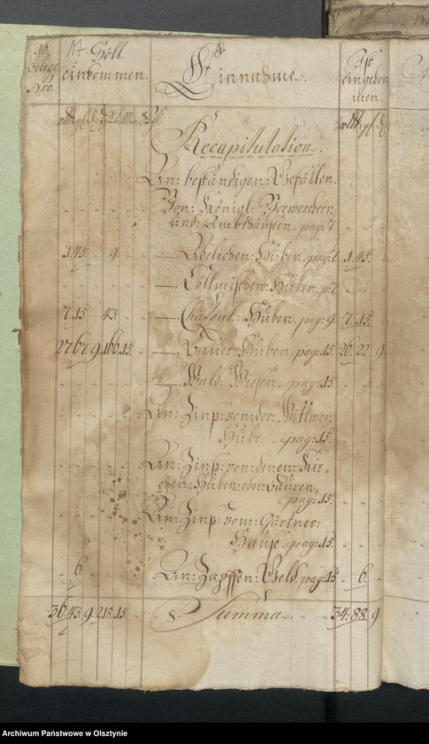 image.from.unit.number "Jahr Kirchen Rechnung der Gross Engelauschen Kirchen aller Einnahme und Ausgabe wie auch Bau-Rechnung"