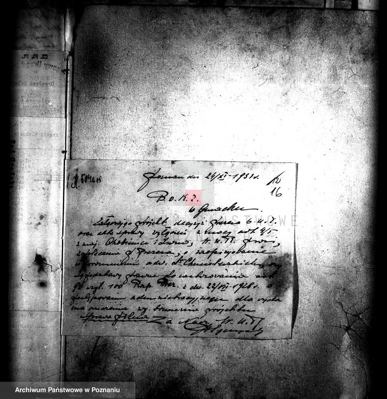 image.from.unit.number "Majątek Chobienice powiatu wolsztyńskiego wyłączenie z art. 4 i 5 ustawy o reformie rolnej Ignacy Mielżyński"