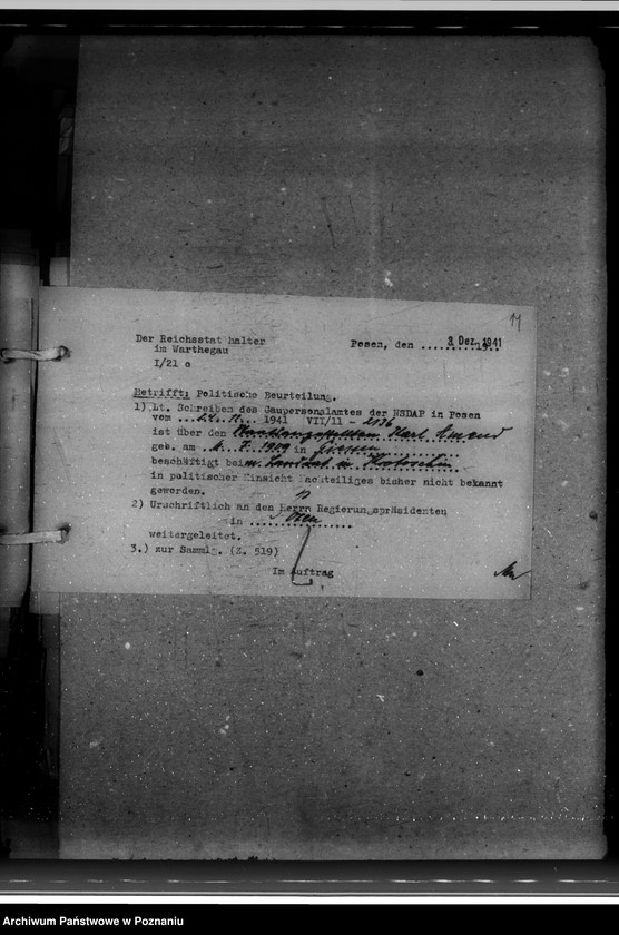 Obraz 18 z jednostki "Politische Beurteilungen der Angestellten"