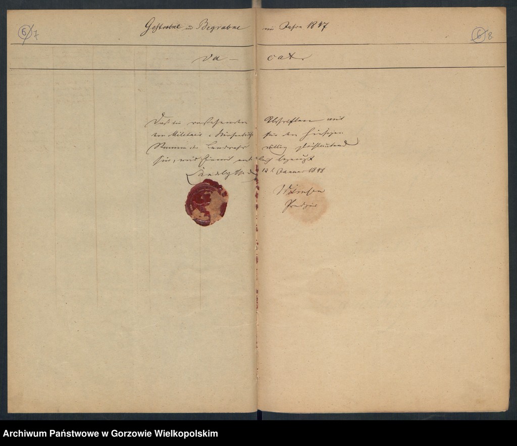 image.from.unit.number "Duplikate des Militär-Kirchenbuches zu Landsberg an der Warthe (dotyczy 3 und 4 Eskadron des König. 3 Dragoner Regiment, 3 Bataillon des 8 Landwehrregiment, III Dragonerregiment und der Landgensarmerie der III Brigade, 2 Königl. Dragonerregiment"