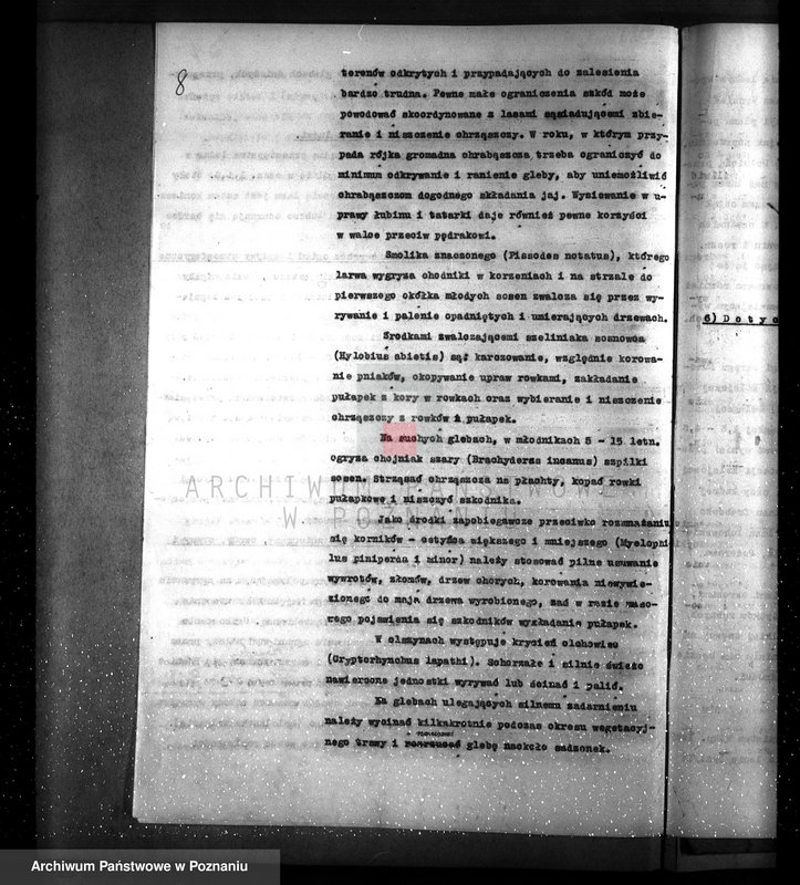 image.from.unit.number "Plan urządzenia gospodarstwa leśnego dla lasu majętności Pożarowo powiat szamotulski 1932-1942"