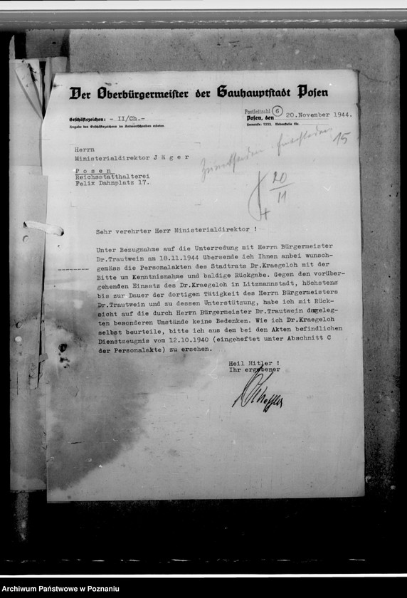 Obraz 19 z jednostki "Kraegeloh - rajca miejski w Łodzi"