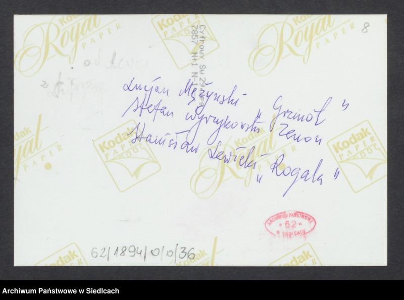 Obraz 8 z jednostki "Album. Zdjęcia żołnierzy z Oddziału Partyzanckiego „Zenona” 9 Podlaskiej Dywizji Armii Krajowej opracowane ze zbioru Środowiska Żołnierzy O/P „Zenona” 34 pp i zbioru p. Barbary Wyczółkowskiej - Łotockiej"