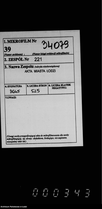 Obraz 2 z jednostki "O pogrebenji umeršich bednych žitelej gor. Lodzi"