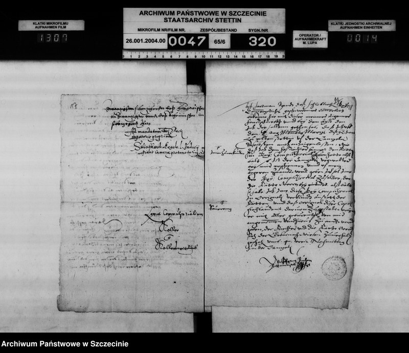 Obraz 15 z jednostki "Karsten v. Köller S.A. zu Kantreck / Katherina geb. V. Paulsdorf, Witwe Eggerts v. Kleist zu Kantrack, dann Gattin Joachims v. Kleist zu Nemrin: Herausgabe dr zu Kantreck gehörigen Urkunden, Siegel, Register, Wafen u.a. Vol.I."