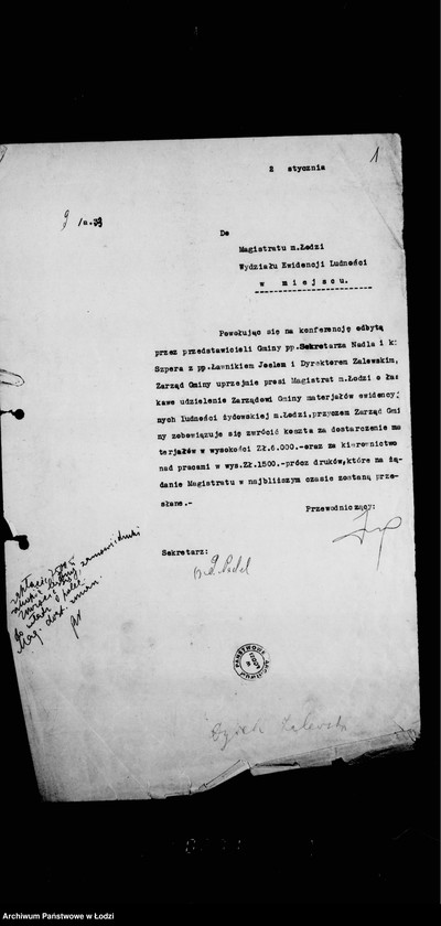 Obraz 5 z jednostki "Ewidencja ludności żydowskiej"