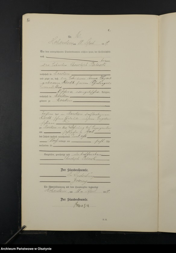 image.from.unit.number "Sterbe-Neben-Register Nr 1 - 45"