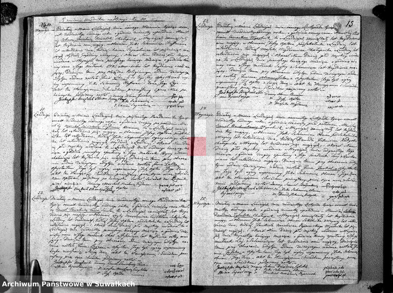 Obraz 18 z jednostki "Duplikat księgi aktów Urodzenia, Zaślubionych i Zmarłych Żydów Okręgu Łoździejskiego za rok 1827"