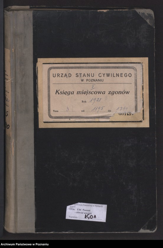 Obraz 2 z jednostki "Księga miejscowa zgonów tom III [Rejestr główny zgonów]"