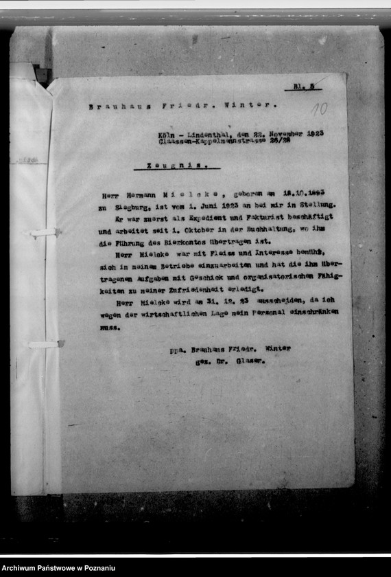 Obraz 14 z jednostki "Milke, Hermann, Verwaltungsangestellter"