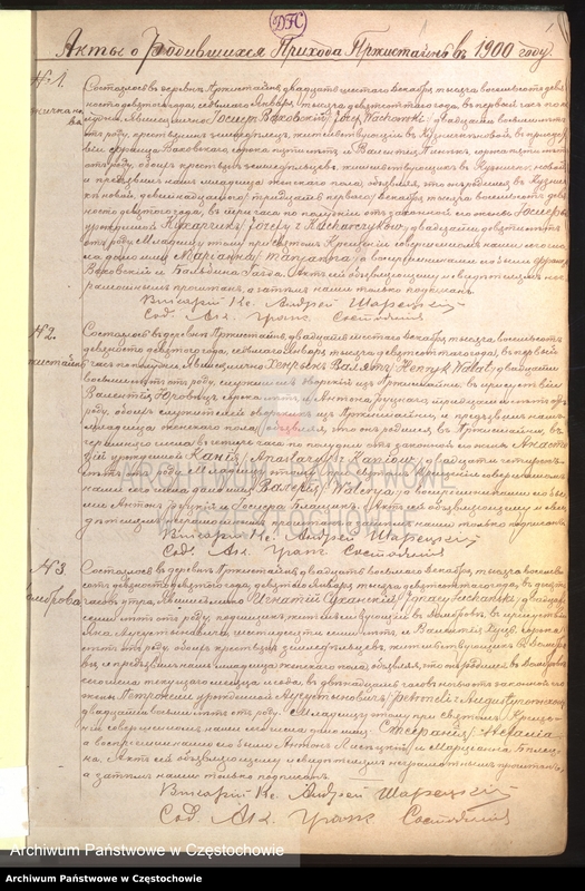 Obraz 4 z jednostki "[Duplikaty akt urodzeń, małżeństw i zgonów z roku 1900]"