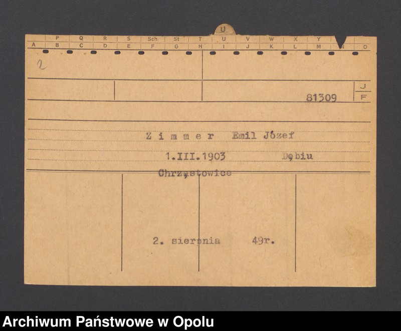Obraz 4 z jednostki "[Polok Genovefa, ur. 14.08.1895 Zaborze]"