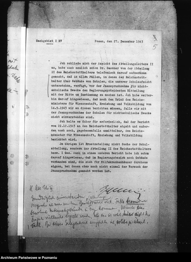 Obraz 9 z jednostki "Przeznaczenie szkół na cele wojenne"