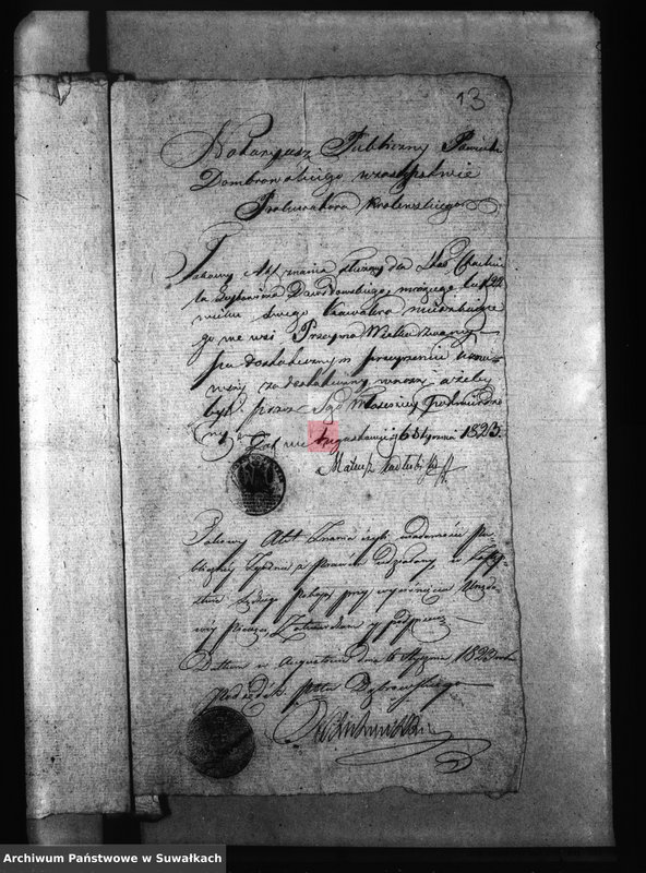 image.from.unit.number "Annexa Gminy Puńskiey 1823 Roku"