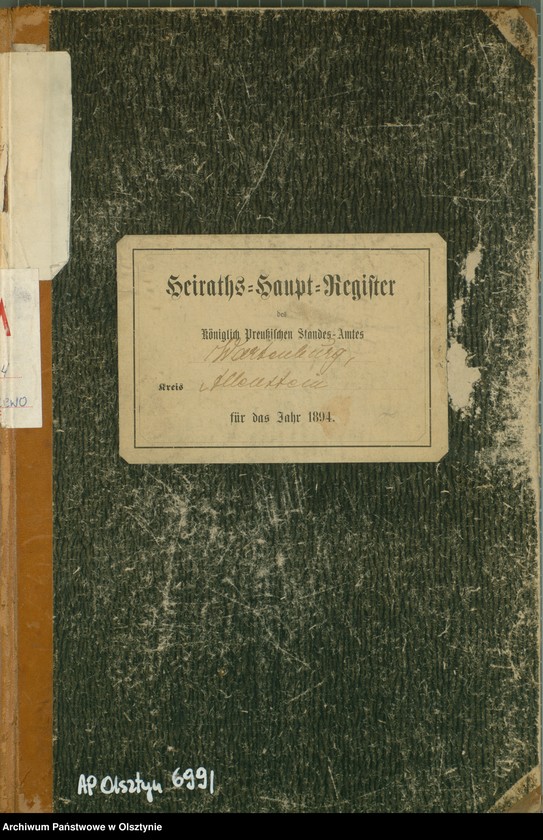 image.from.unit.number "Heiraths-Haupt-Register Nr 1 - 26"