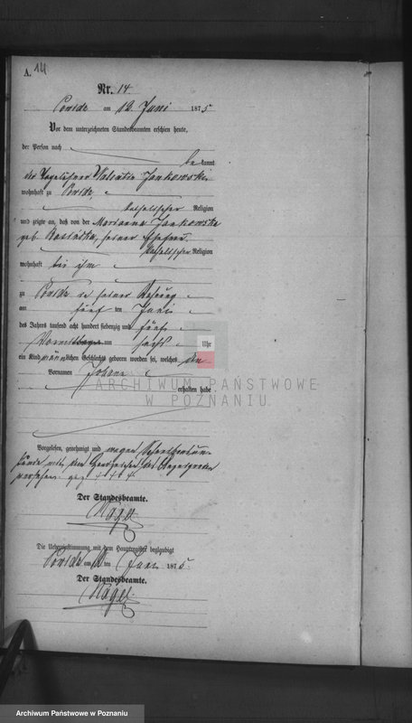 image.from.team "Urząd Stanu Cywilnego Powidz - obwód miejski (pow. gnieźnieński)"