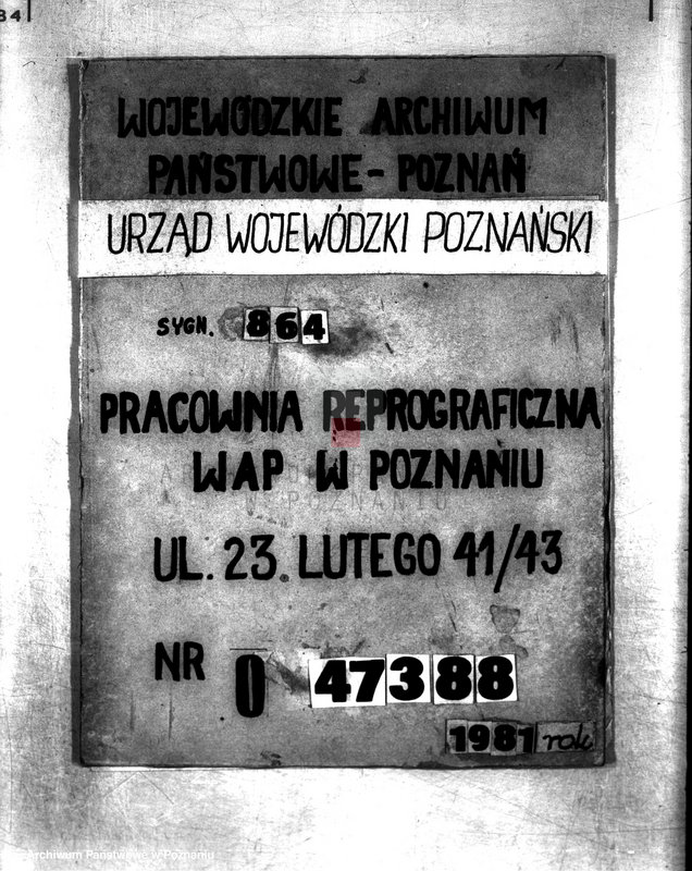 Obraz 1 z jednostki "/Towarzystwo Przemysłowe,,Kościuszko"/ w Poznaniu"