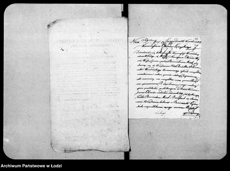 Obraz 14 z jednostki "Akta tyczące się zakazu gry w loterię prywatną"