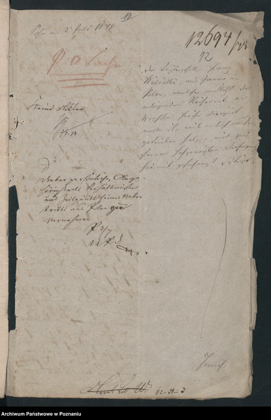 Obraz 15 z jednostki "A. betr. die Auskunft über Ausländer Litt. W."