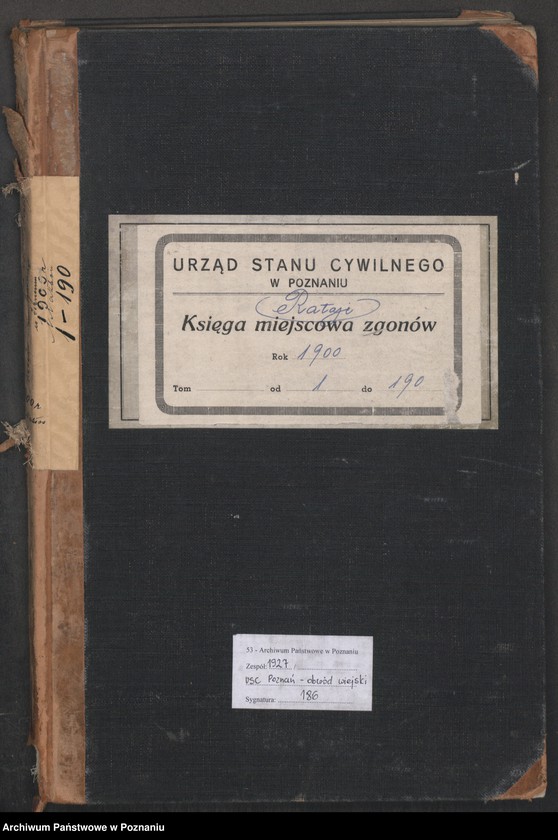 Obraz 2 z jednostki "Księga miejscowa zgonów"