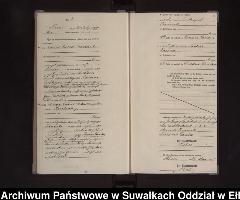image.from.unit.number "Heirats-Neben-Register des Königlichen Preussischen Standes-Amtes Orlen Kreis Lötzen"