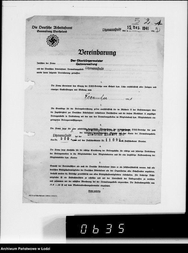 Obraz 9 z jednostki "D.A.F [Wpłaty składek członkowskich]"