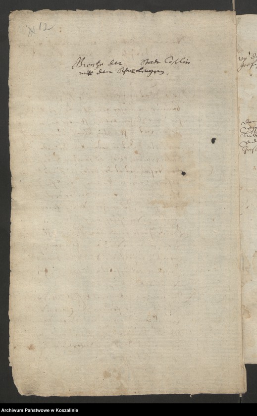 image.from.collection.number "Granice miasta Koszalina. Tom I: 1558-1689 [odpis dokumentu z 1337 roku]111"