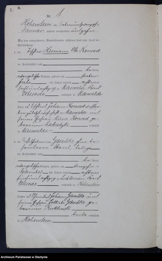 image.from.unit.number "Heirats-Neben-Register Nr 1 - 27"