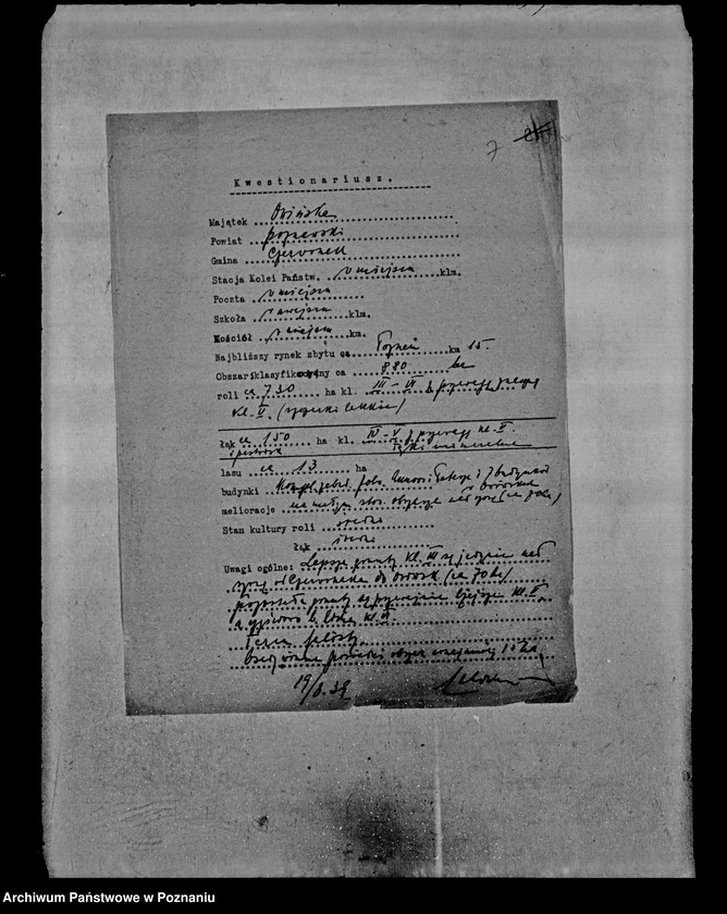 Obraz 11 z jednostki "/Sprawy parcelacji majątków ziemskich/"