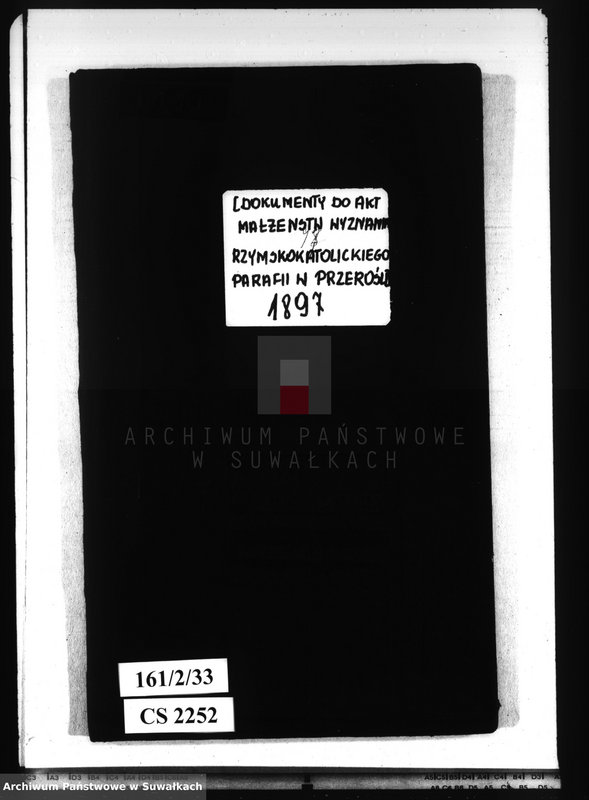 image.from.unit.number "[Dokumenty do akt małżeństw wyznania rzymskokatolickiego parafii w Przerośli]"