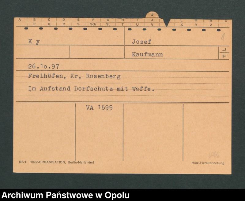 Obraz 3 z jednostki "[Ky Josef, ur. 26.10.1897 r., zam. Freihöfen]"